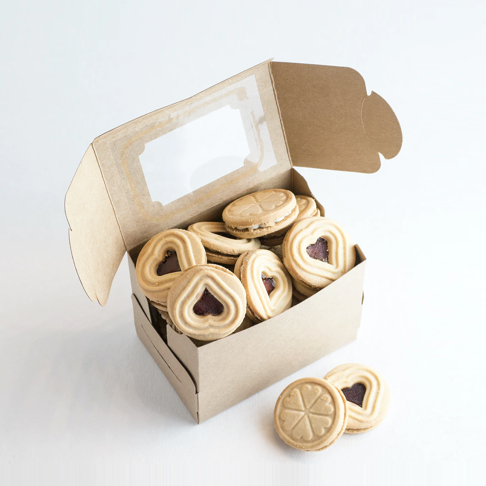 hihoboken Sugar-Free Diabetic Friendly Cookies - Gourmet Heart-Shaped Jam Biscuits